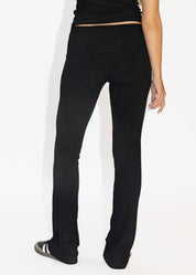 Pure Basics Fold Over Pants Black