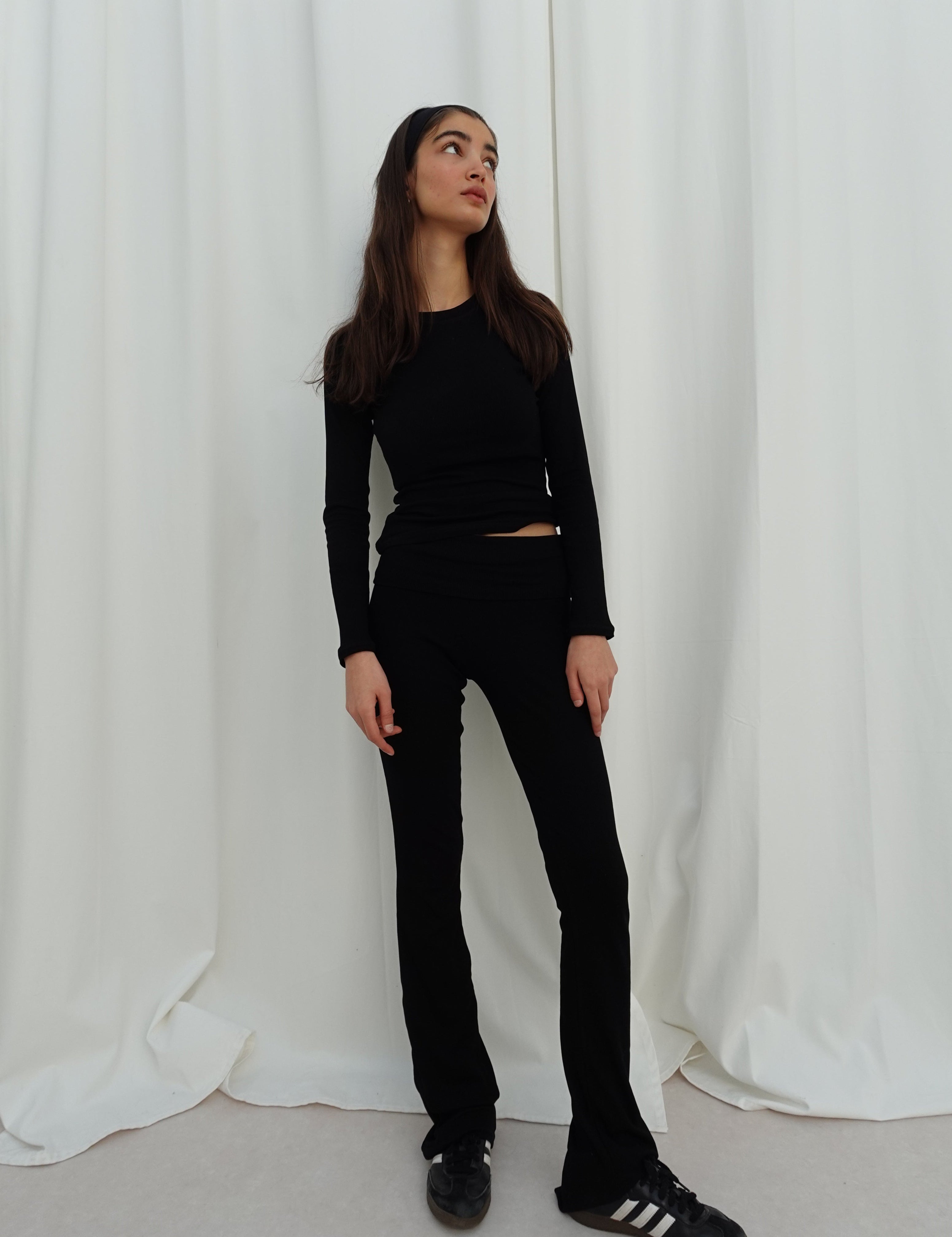 Rib Long Sleeve Black