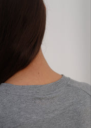 Rib Long Sleeve Grey
