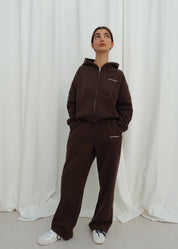 Zip Hoodie Brown