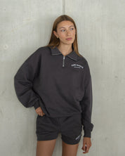 Half Zip Sweatshirt - Charcoal