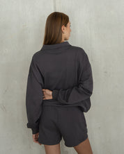 Half Zip Sweatshirt - Charcoal
